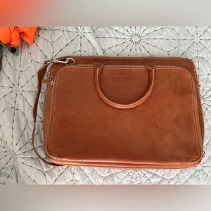 Vintage real leather Dooney and Bourke laptop bag